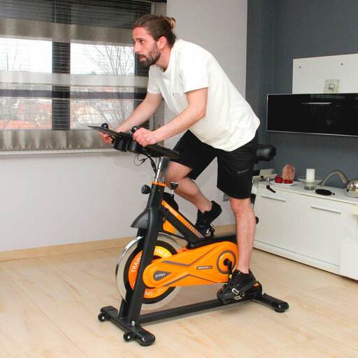 Bicicleta Spinning Alpine 8000. Inercia 25 Kg. Gridinlux.