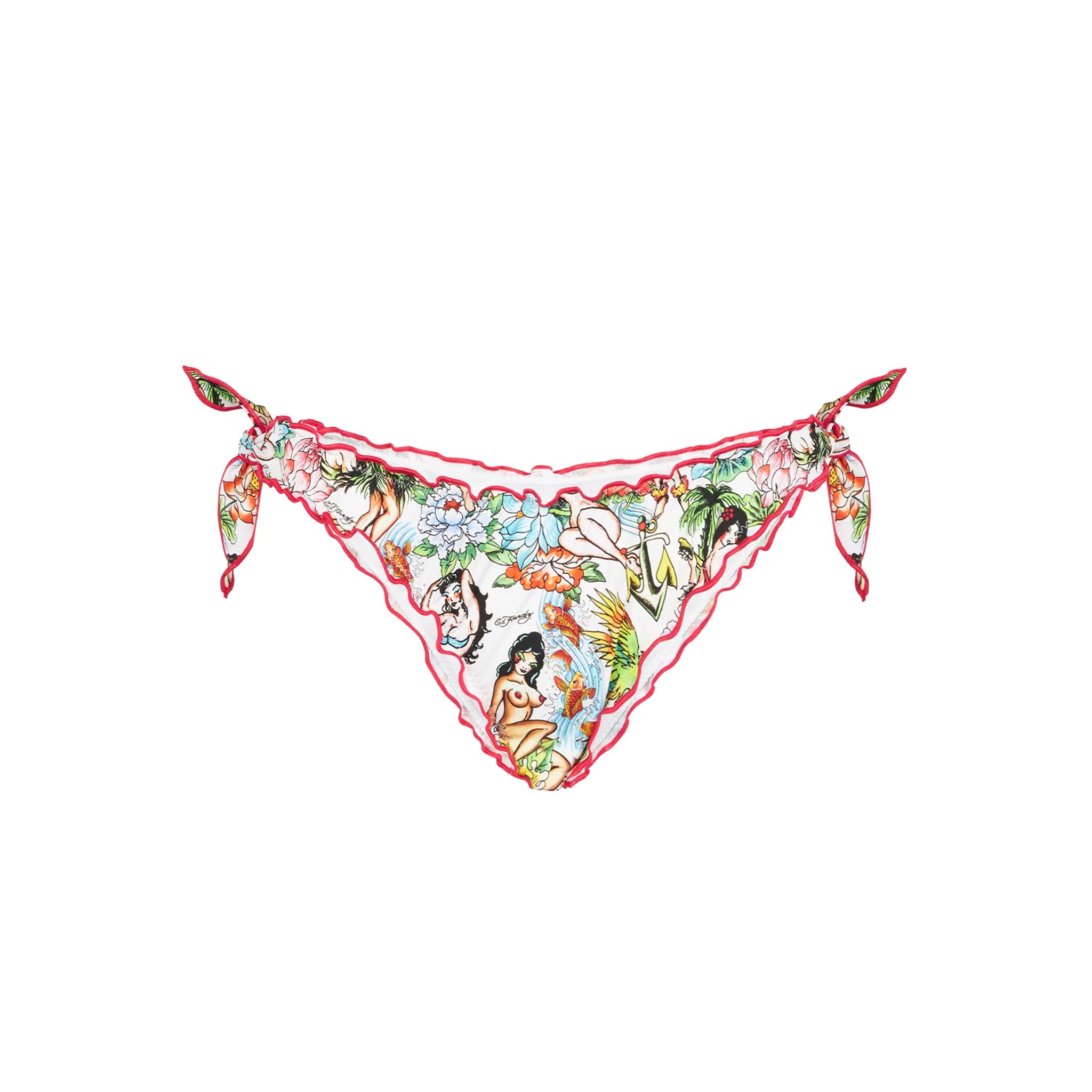 Zwembroek met tattoo-print