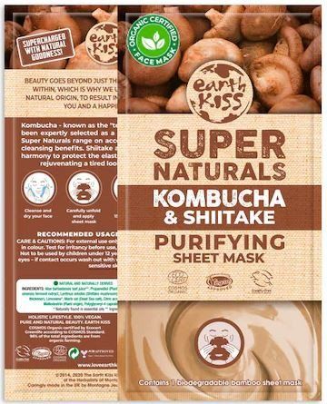Earth Kiss maska za čišćenje lica s kombuhom i šitake maslinama