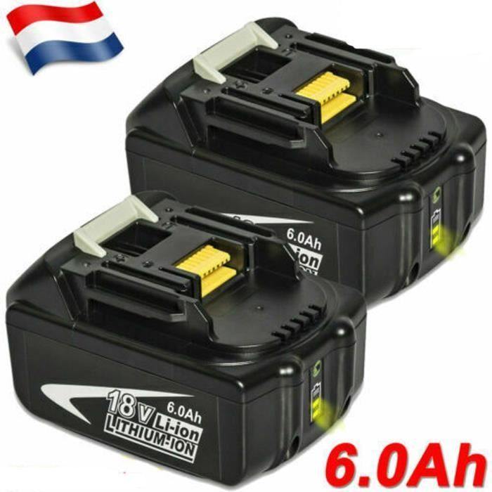 18V 6.0Ah Li-ion Replacement Battery for Makita BL1860 - 2-hour runtime