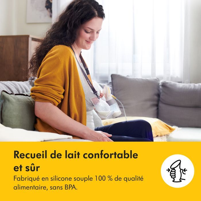 MEDELA - Recueil-lait en silicone - Collecteur allaitement