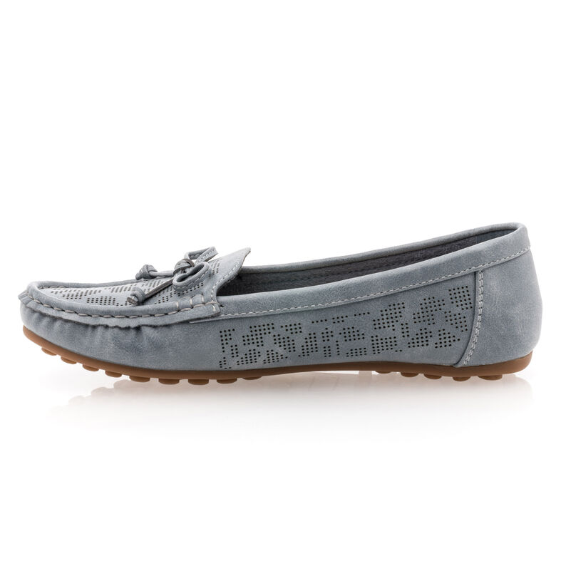 Blaue Damen-Loafer/Bootsschuhe