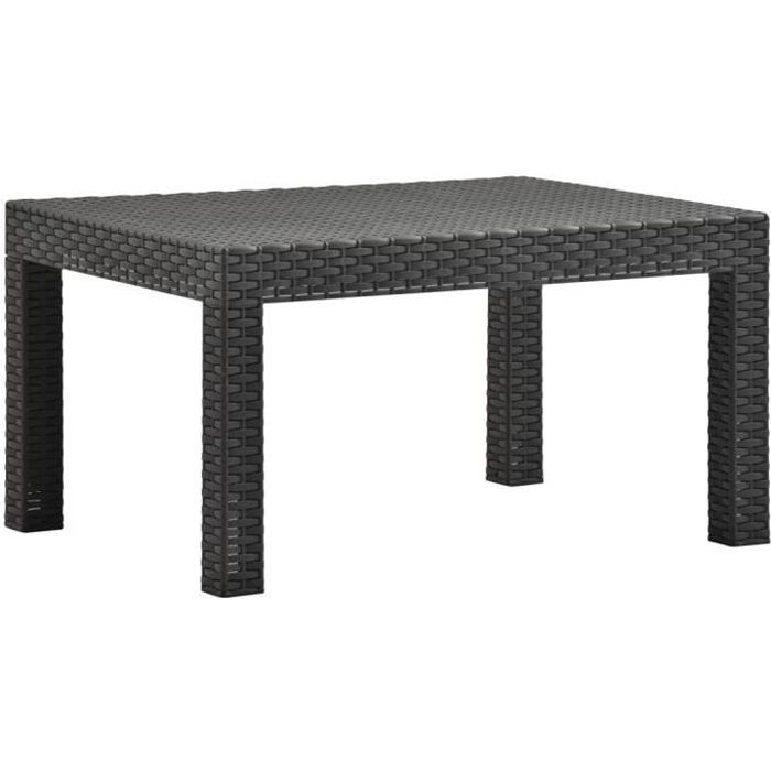 Tavolo da giardino vidaXL Antracite 58x58x41 cm PP