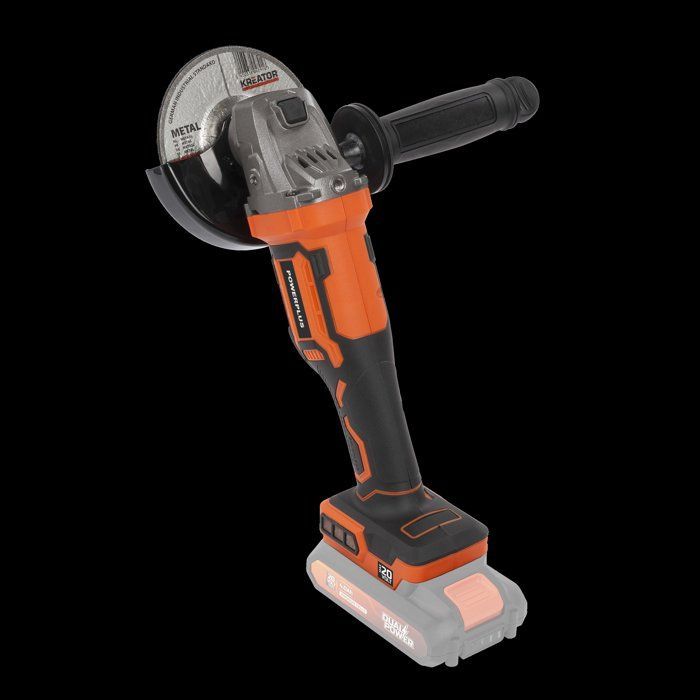 Meuleuse d'angle brushless sans fil - POWERPLUS - POWDP35160 - 20 V - Disque abrasif de Ø 125 mm