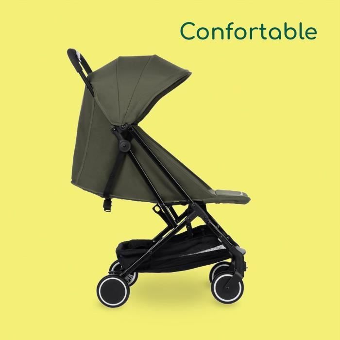 BEBECONFORT SOKO Poussette canne ultra compacte, légère, dès la naissance, jusqu'à 15 kg (3-4 ans environ), Mineral green