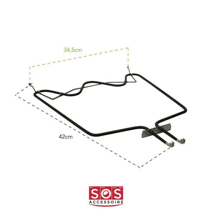 RESISTENCIA INFERIOR DE 1150W PARA HORNO WHIRLPOOL, BAUKNECHT, LADEN C00319574, 481010551720