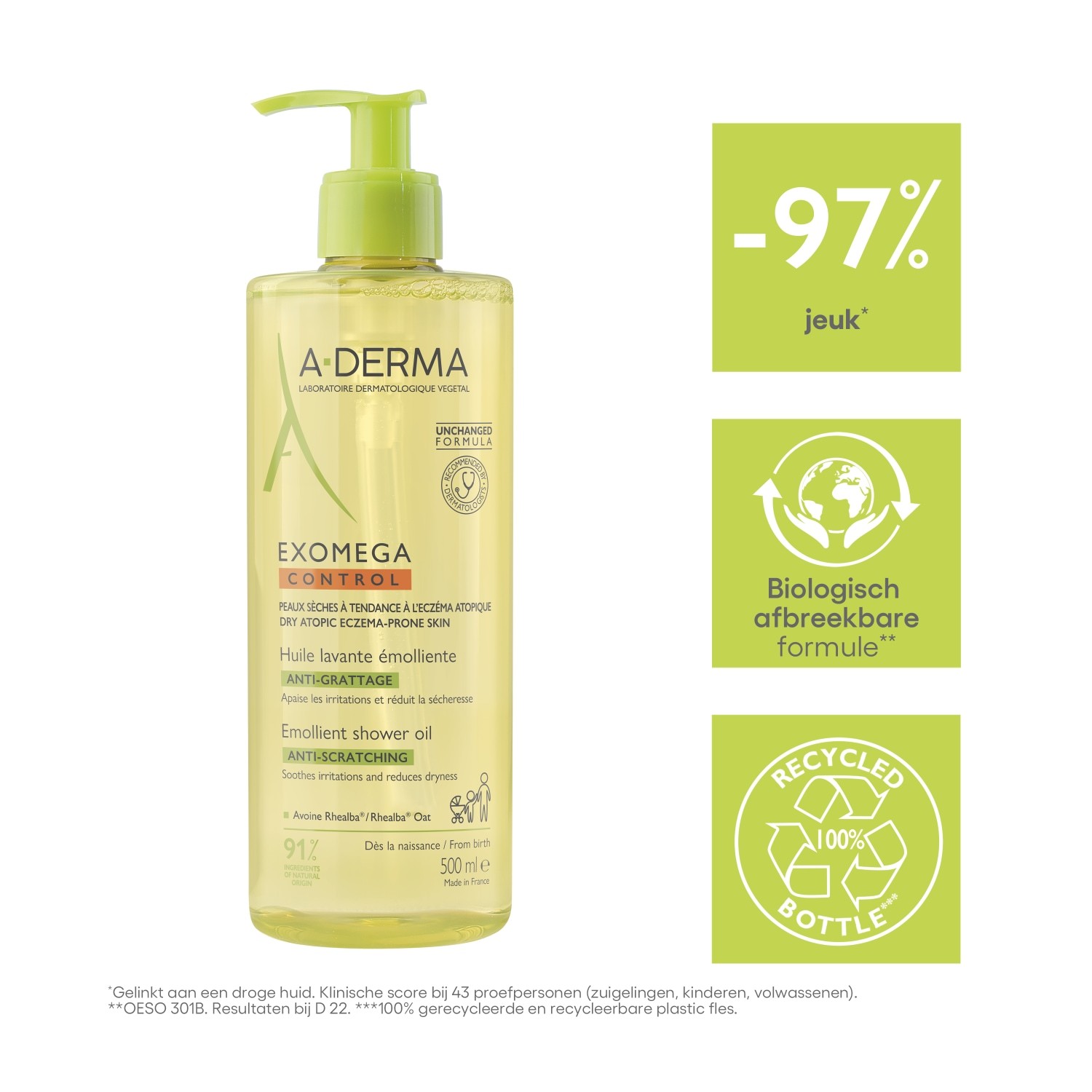 A-DERMA Exomega Control sprchový olej - 200ml