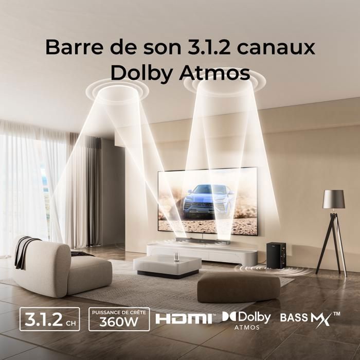 Ultimea 3.1.2ch Soundbar with Dolby Atmos - Virtual Surround Sound System - App Control - Skywave F30 Boom