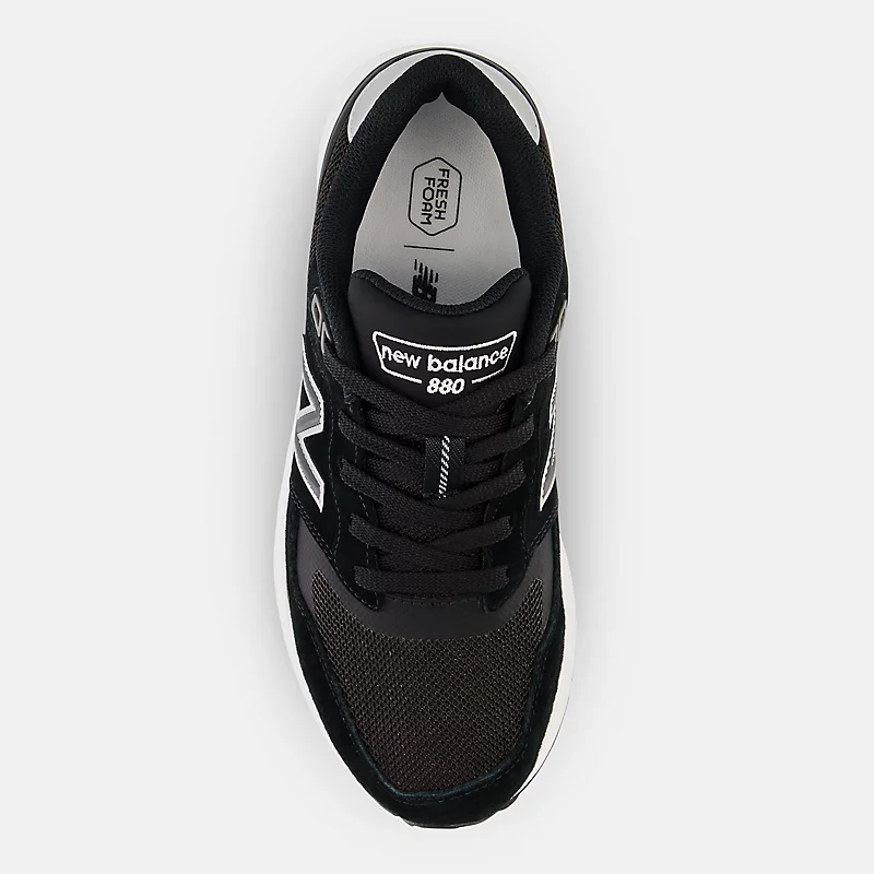 Damskie buty do chodzenia Fresh Foam 880 v6 – czarne ze srebrnym metalicznym wykończeniem