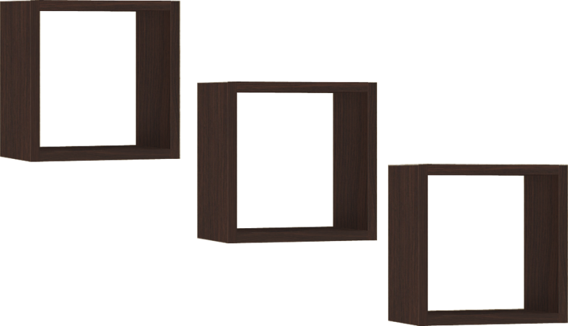 Półka AKORD K25 Wenge 25 cm mat 25x15x25 cm