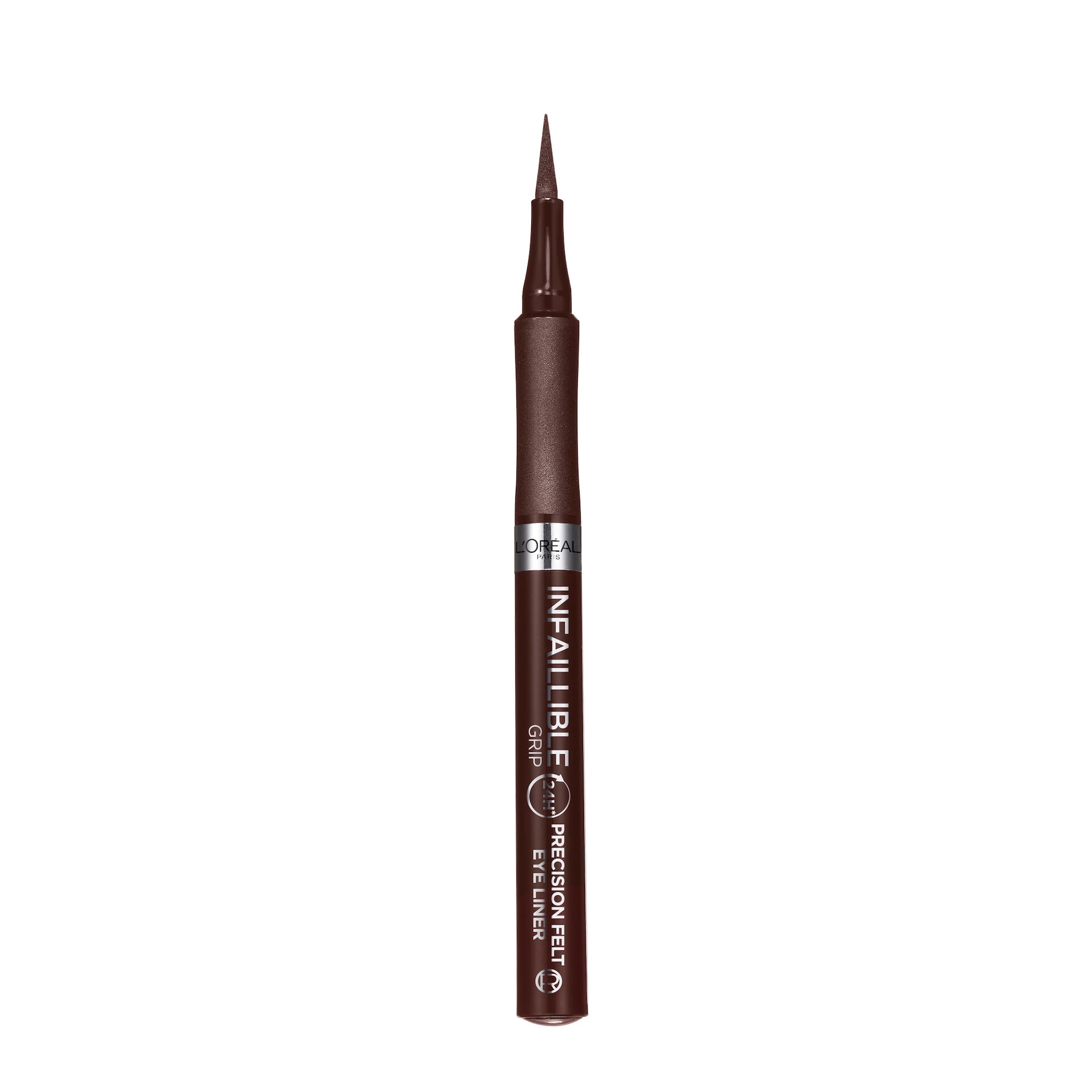 Tuș de ochi Infaillible Grip 24H Precision Felt, nuanță 2 maro - L'Oréal Paris