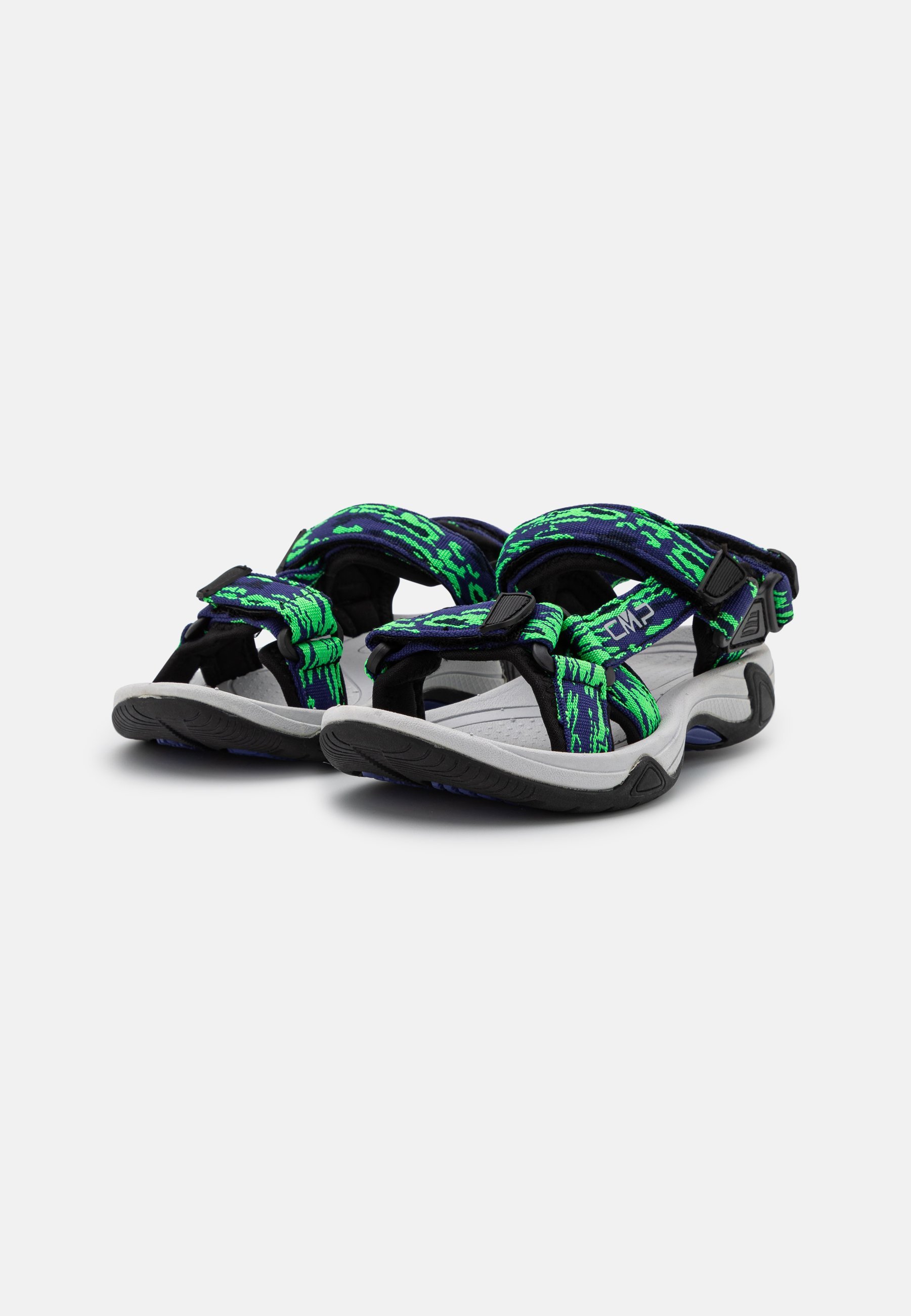 CMP HAMAL - Wandelsandalen - blauw/groen fluo