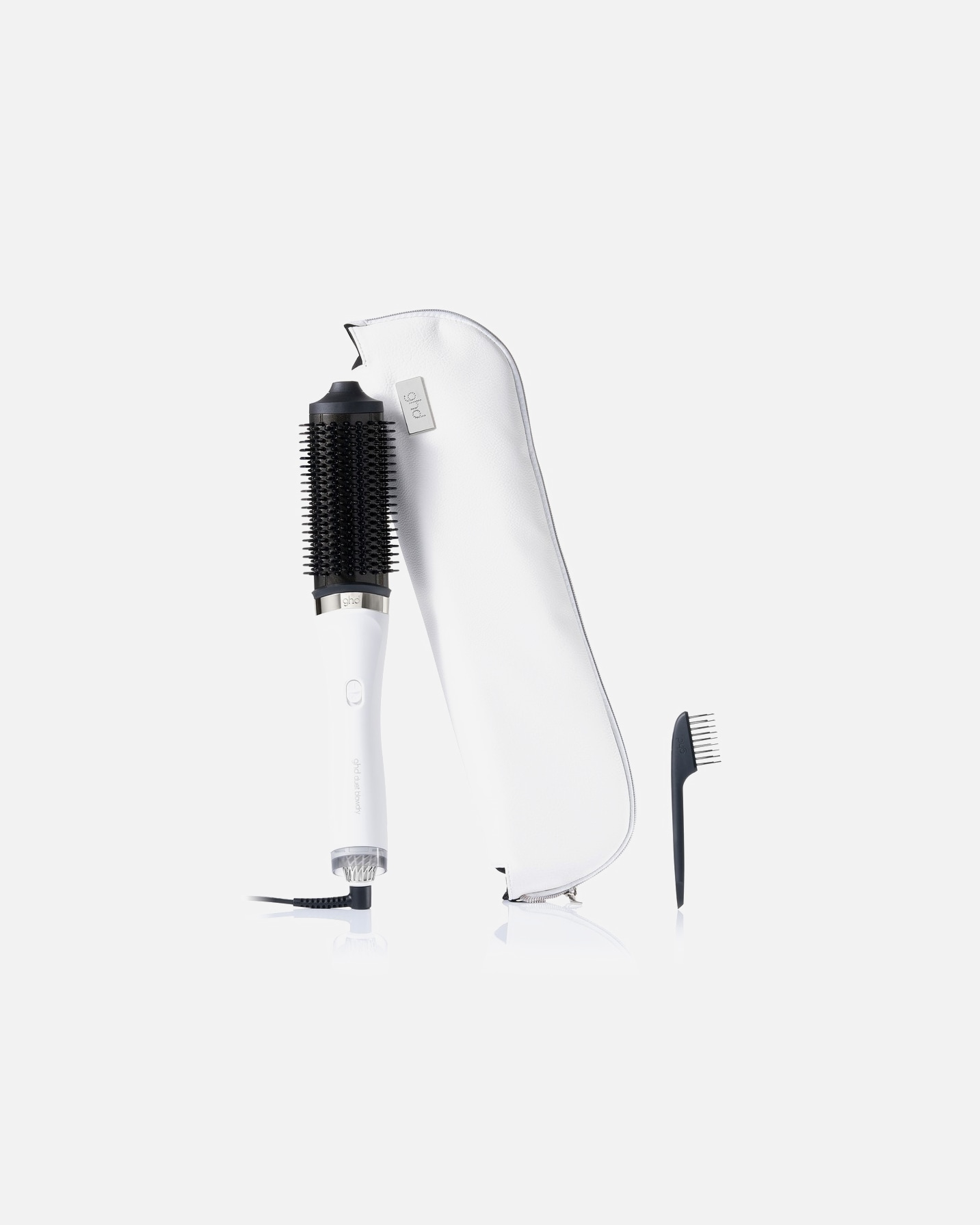 Cepillo secador de pelo 2 en 1 ghd Duet Blowdry, color blanco - 1 unidad