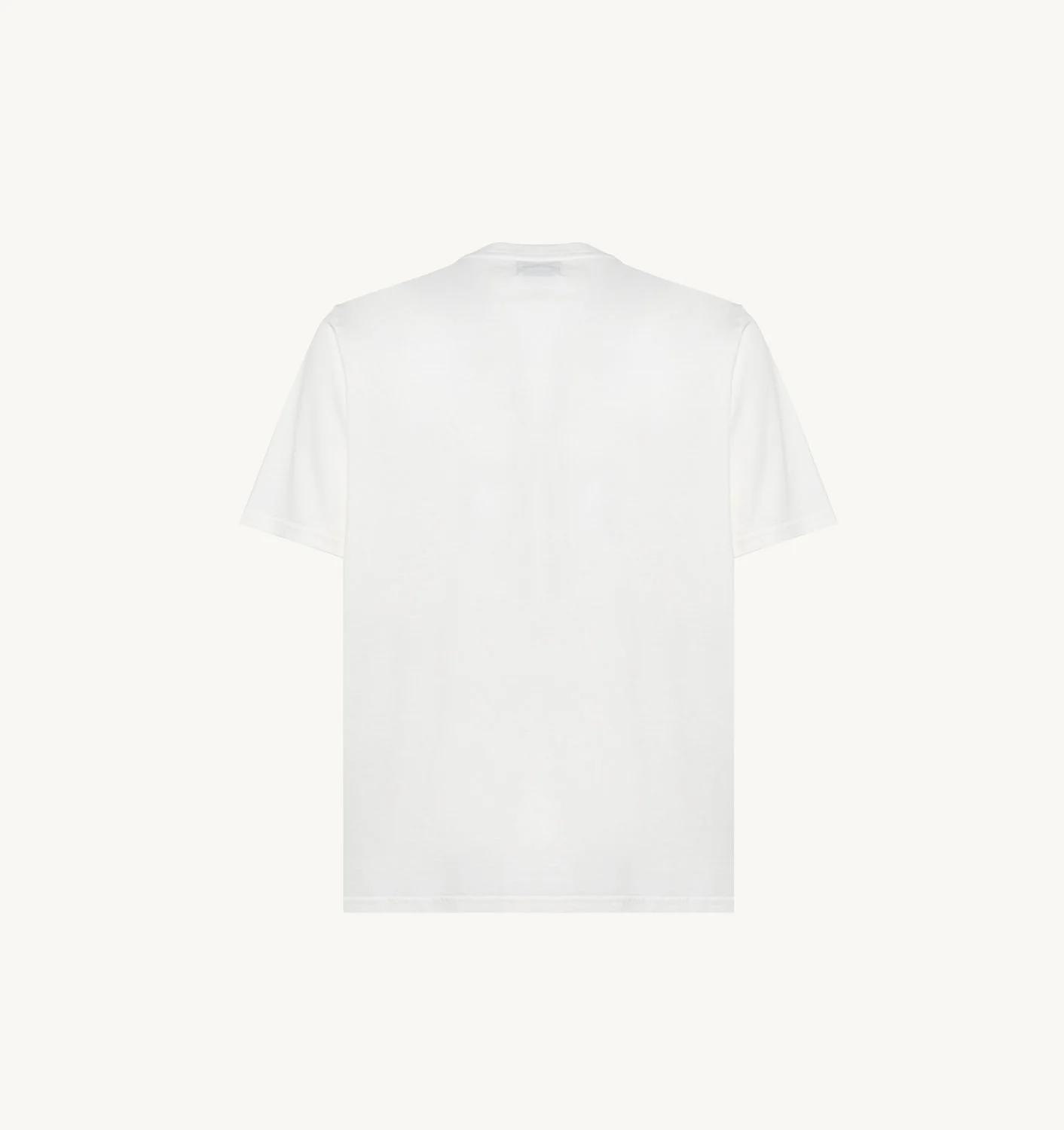 TRICOU LABEL DIN JERSEY ALB DE BUMBAC