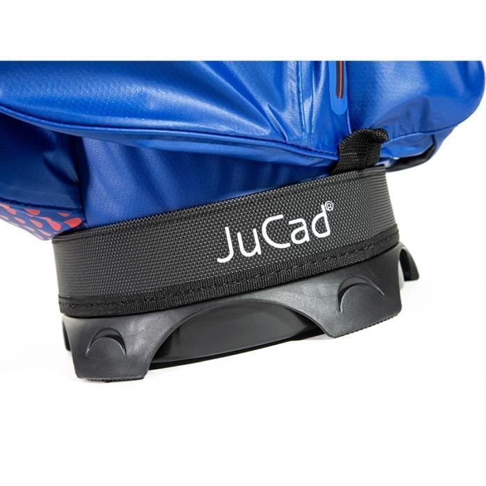 Mala de golfe JuCad Silence Dry com rodinhas - Preto/Vermelho - JuCad