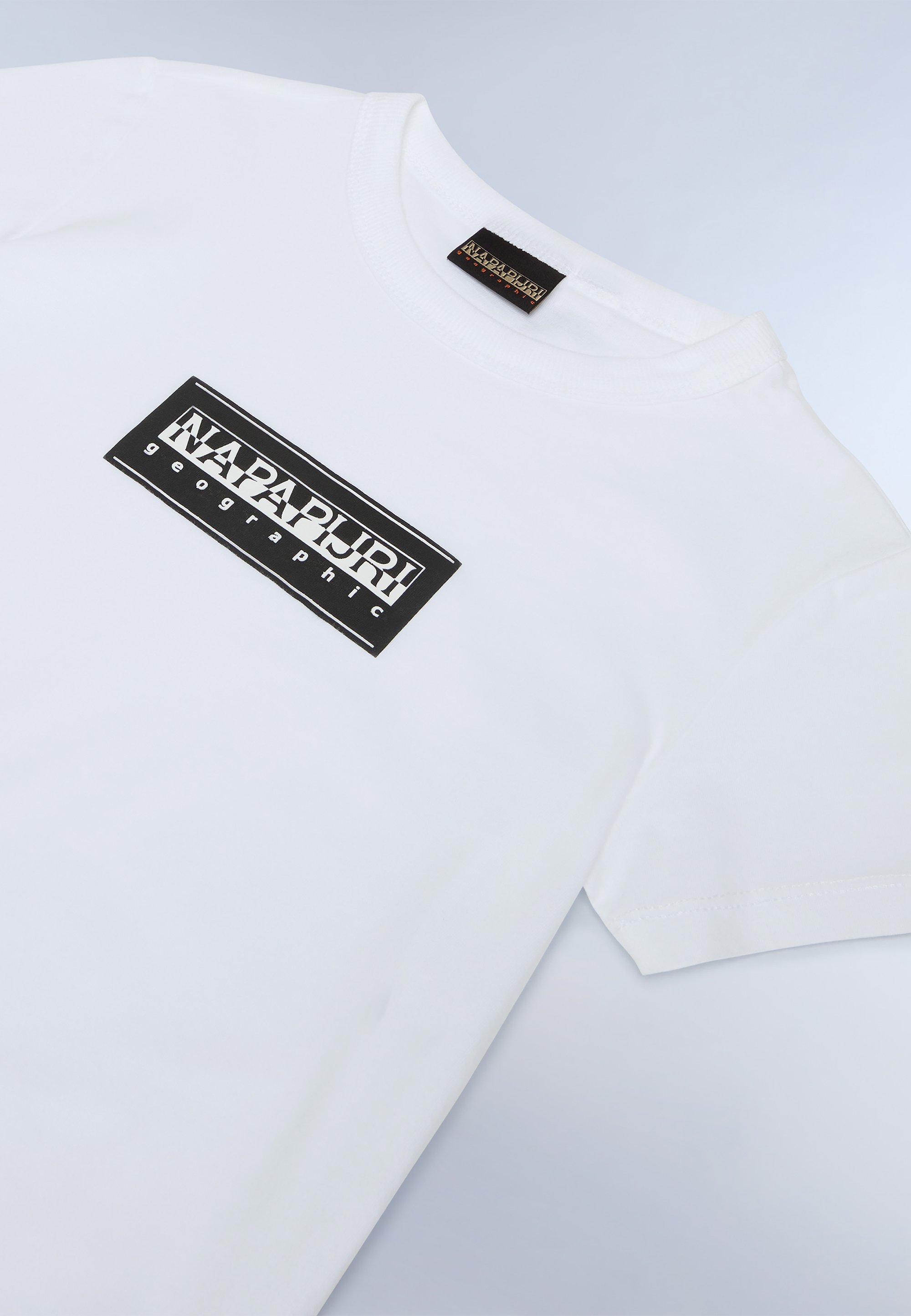 Napapijri CHAMOIS UNISEX - T-shirt met print - helderwit