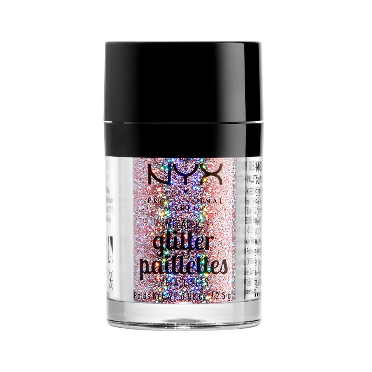 Nyx beauty beam ansigts- og kropsglitter 2,5 g metallisk