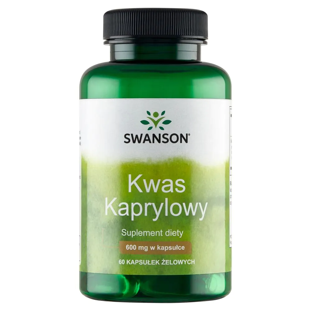 Swanson Kwas kaprylowy 600 mg Suplement diety