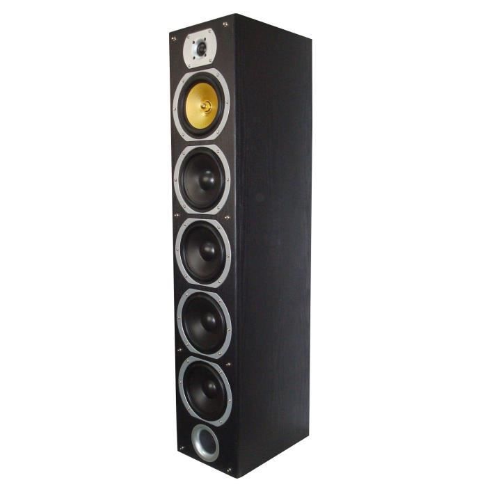 Sistema home cinema BENG V9B con 5 diffusori (2 a torre, 2 satelliti, 1 centrale) - Nero