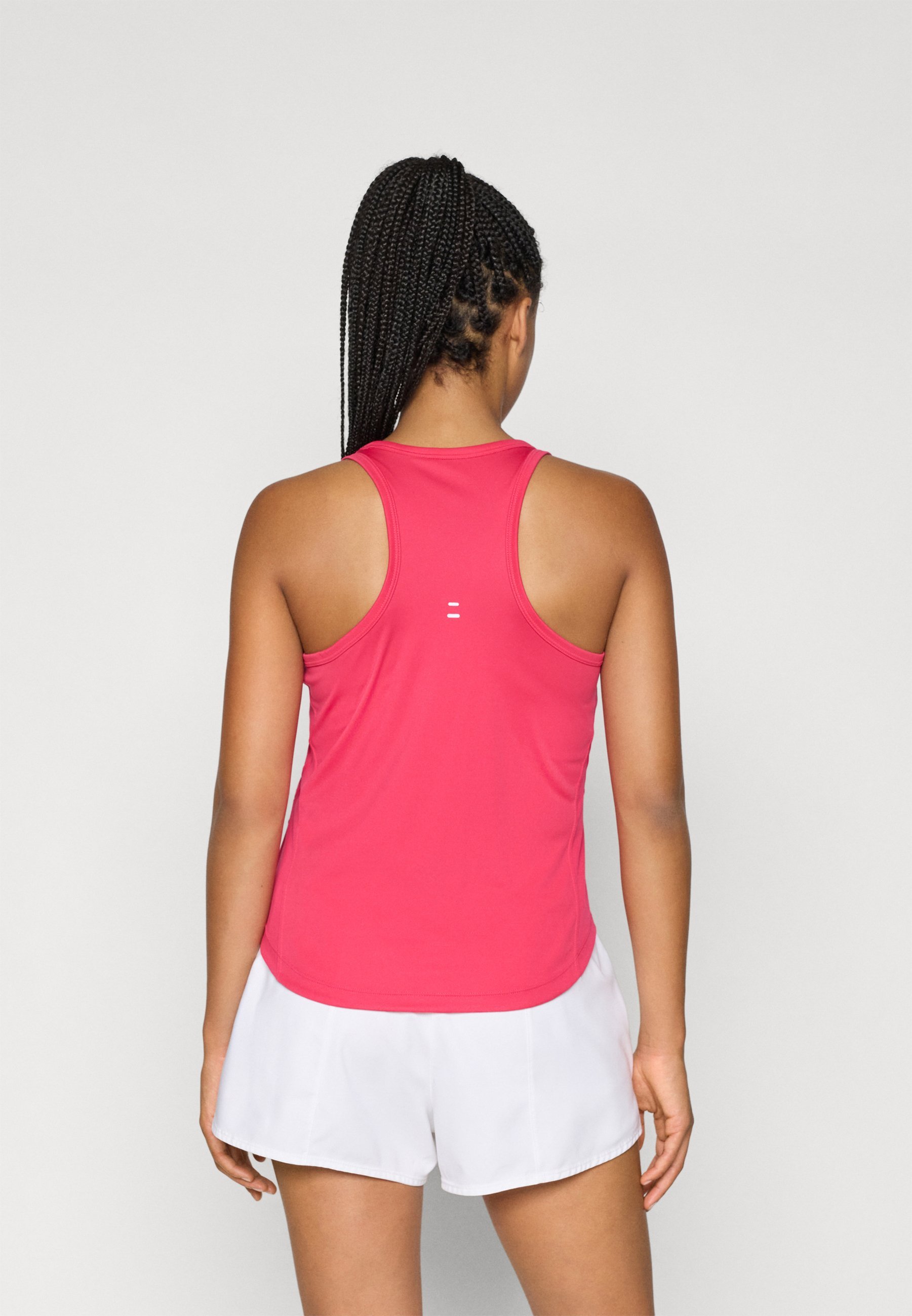 Nike Performance TEMPO TANK - Top - rush pink/reflecterend zilverkleurig