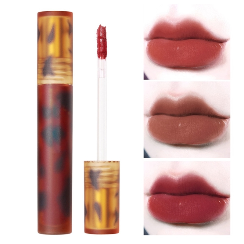 6 teintes Ambre Gloss à Lèvres Velours Brouillard Liquide Rouge Sexy Lèvres Waterproof Longue Tenue Maquillage Cosmétiques Femme TSLM1