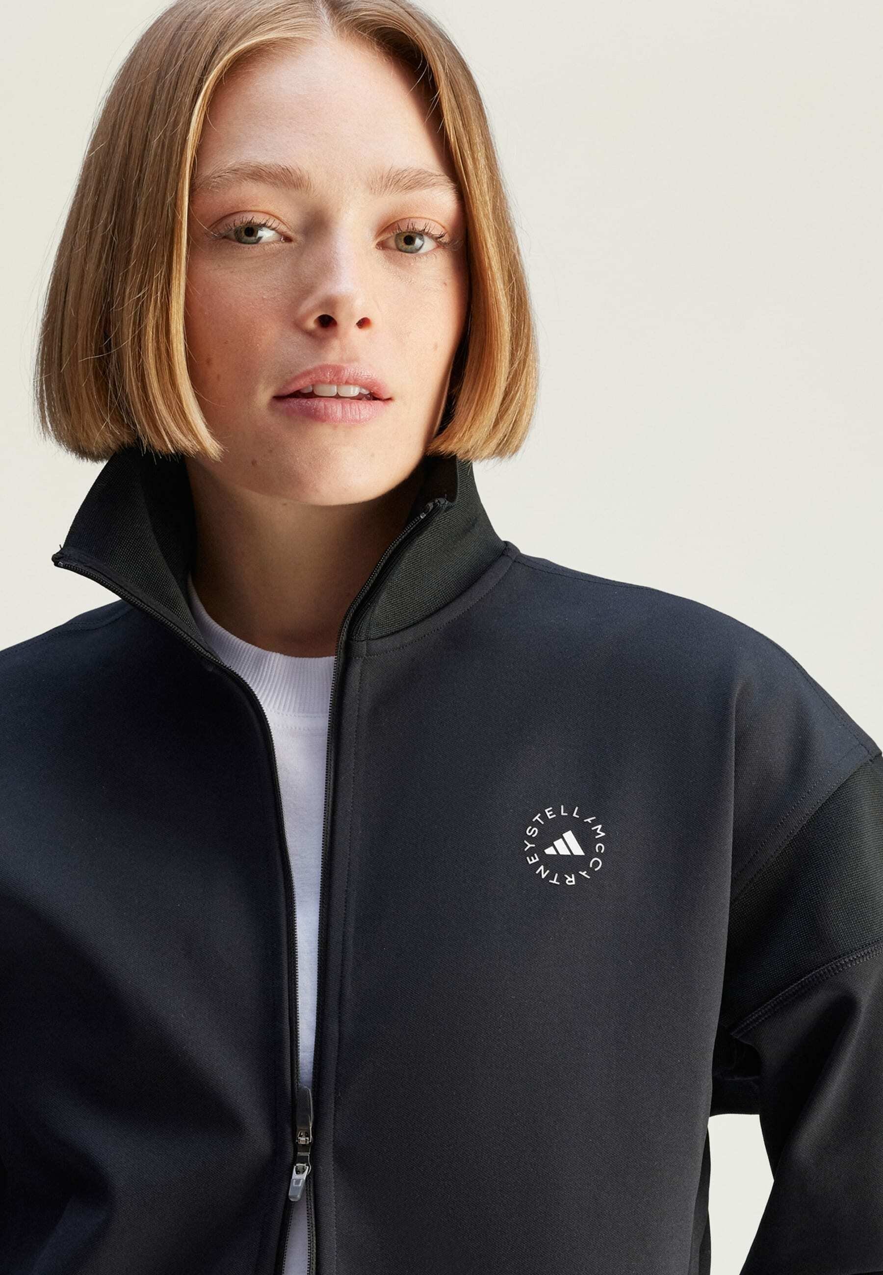 adidas by Stella McCartney KNITTED TRACK - Kurtka treningowa - czarna
