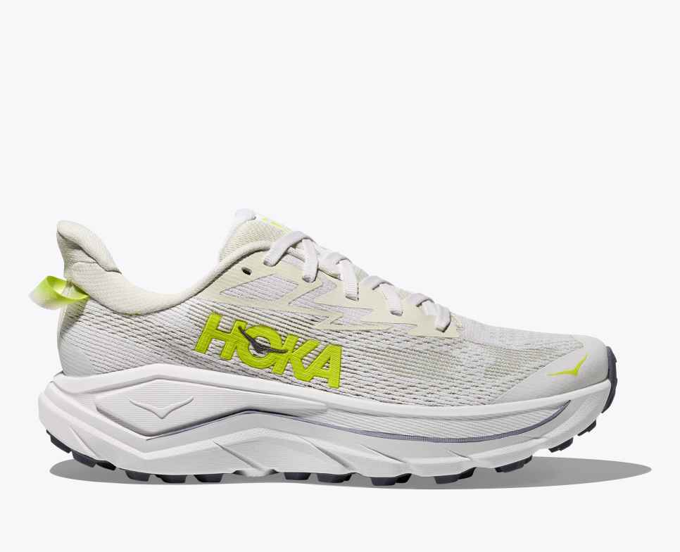 HOKA Challenger 8 Wit / Neon Hoka Citrus