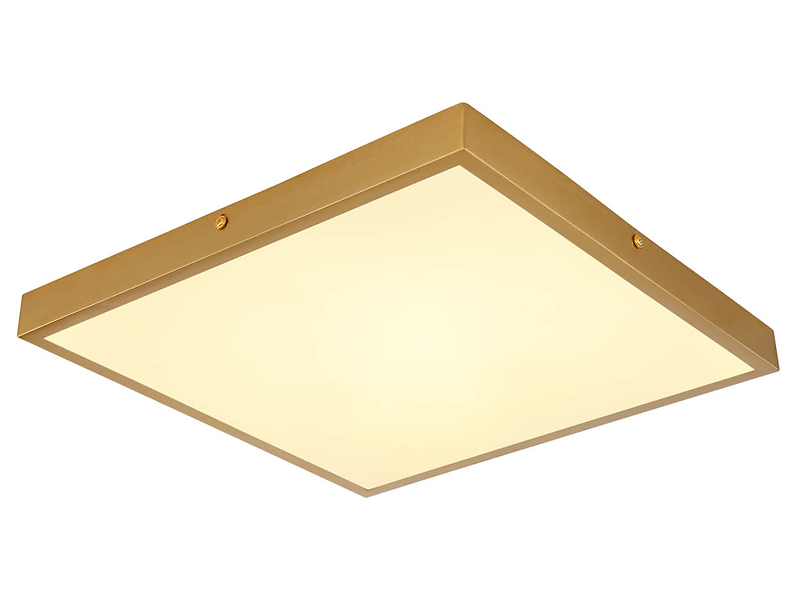 Plafon Tibey LED metalowy złoty