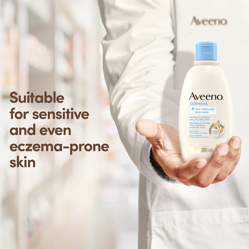 Aveeno Dermexa Daily Emolient Body Wash gel de banho calmante