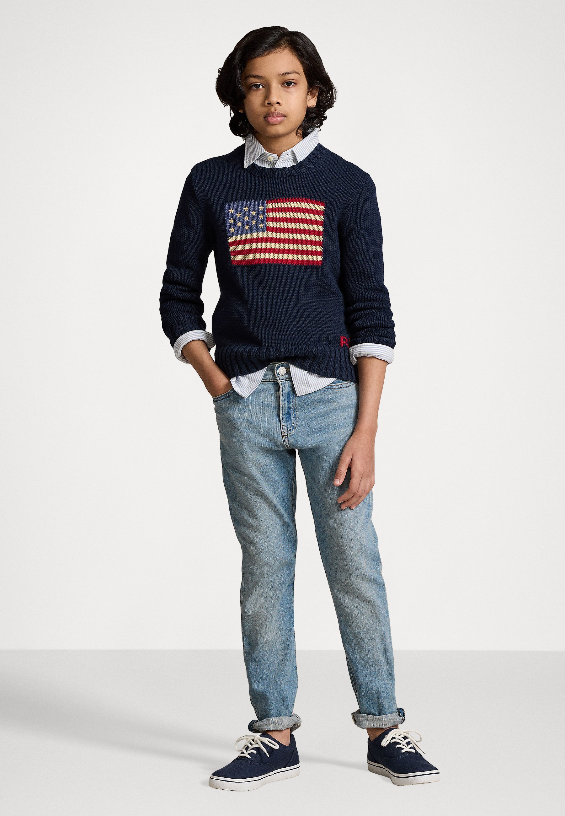 Polo Ralph Lauren SULLIVAN - Jean slim - Délavage Manning