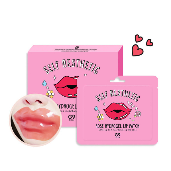 G9 Self Aesthetic Rose Hydrogel Lip Patch - krabička 5 náplastí