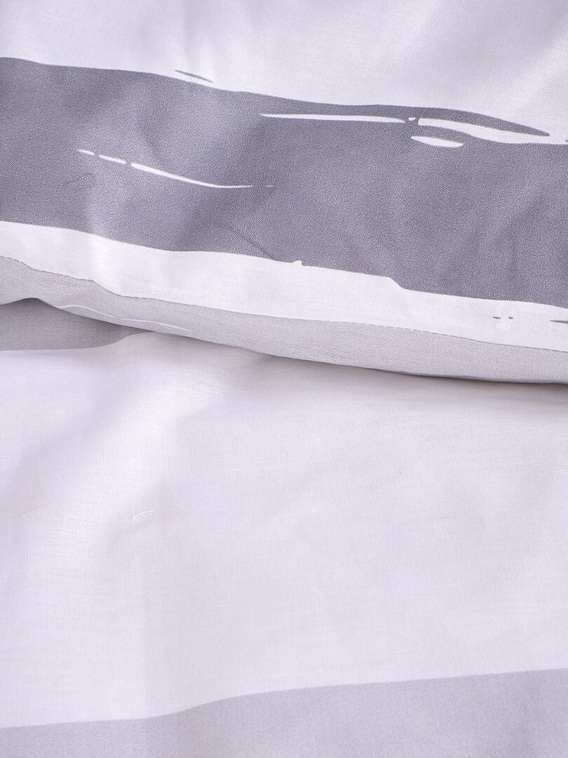 Conjunto de cama de casal dupla face - tamanho casal - CINZA