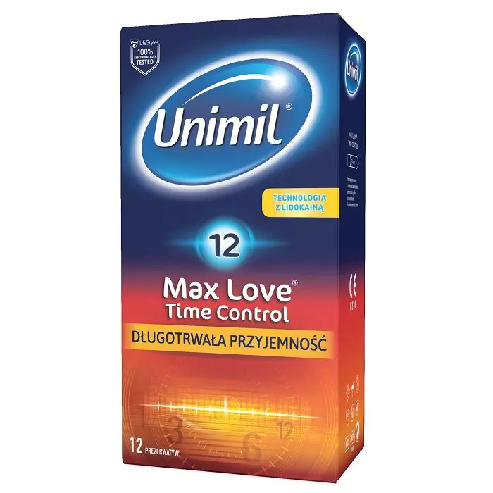 Unimil Max Love Time Control 12 Sztuk