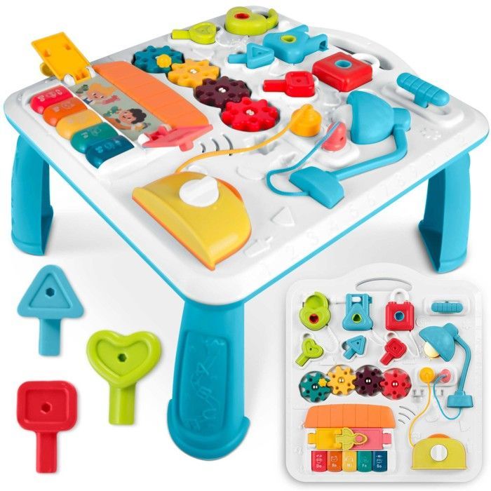 Mesa didáctica musical - JANSHOP - Piano colorido - Elementos móviles - Desarrollo de la motricidad fina