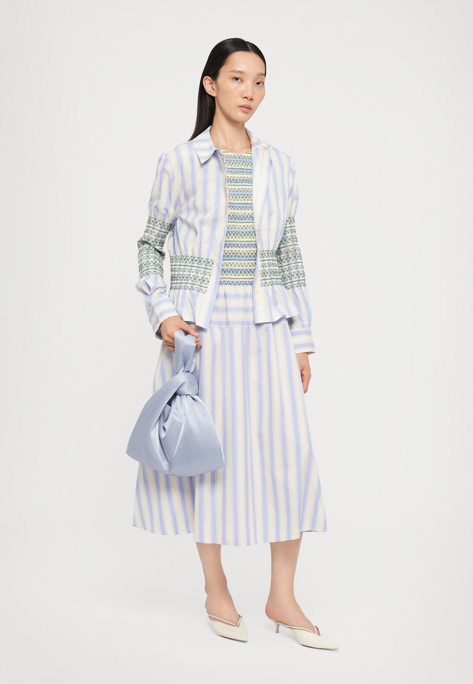 Stine Goya Bluse mit Knopfleiste – mehrfarbig
