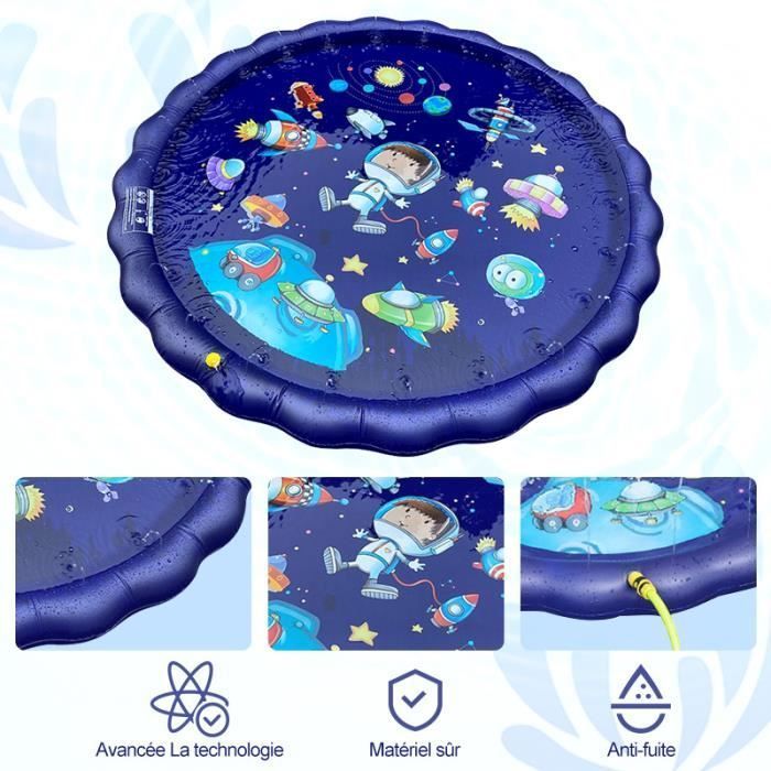 PIMPIMSKY - Piscina hinchable infantil - Alfombra con chorro de agua - Alfombra de juegos - Alfombra de PVC con rociador de agua
