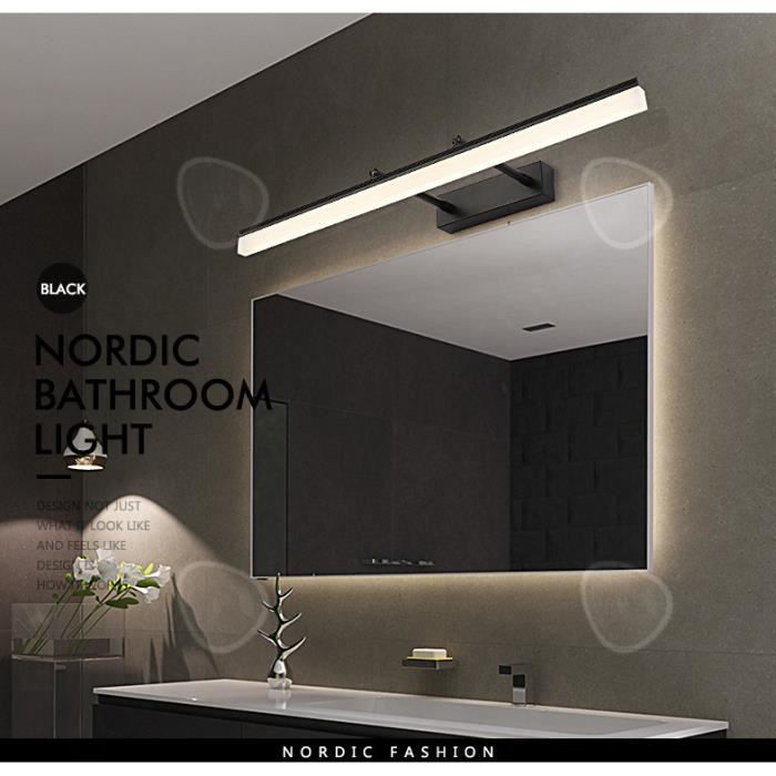CONFO® Miroir télescopique armoire miroir lumière avant led toilette salle de bain lumière