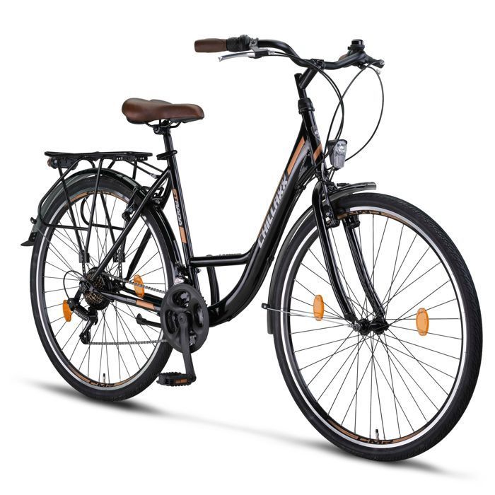 Chillaxx Strada Premium City Bike - Noir frein en V, 28 pouce