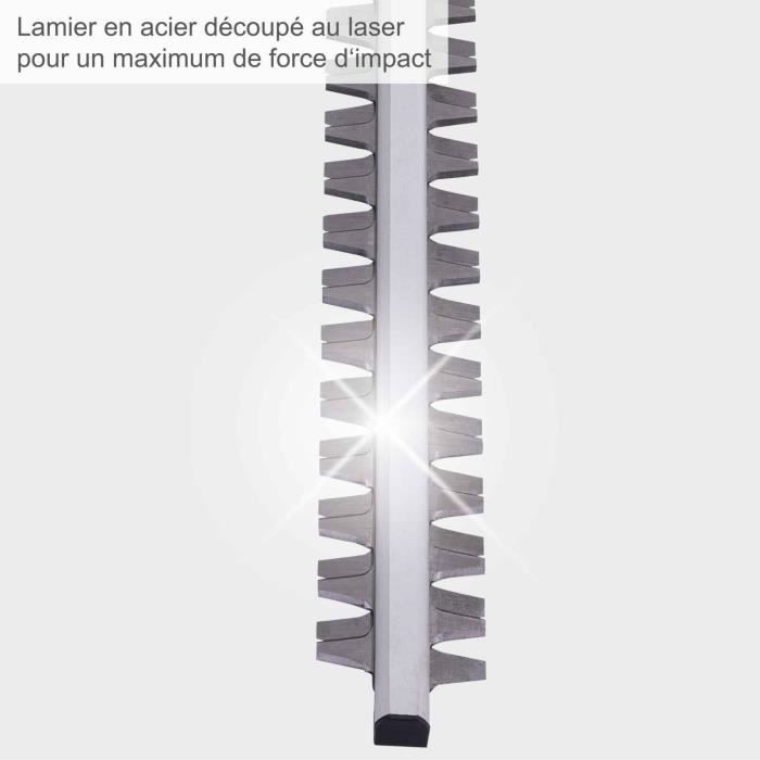 Telescopische elektrische heggenschaar - SCHEPPACH - ETHT1000 - Snijcapaciteit 16 mm - Verstelbaar in 6 standen