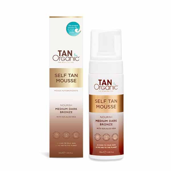 Taorganic samoopalovací pěna 120ml, středně tmavý bronz