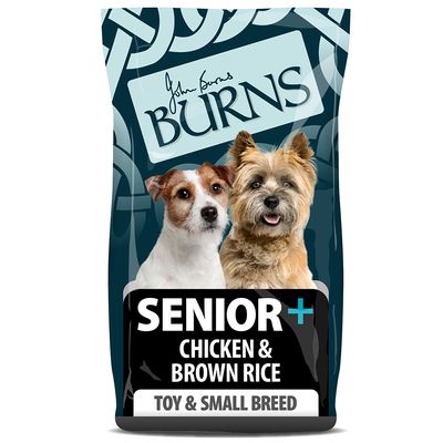 Burns Senior+ Toy & Small Breed - Kylling & Brune Ris