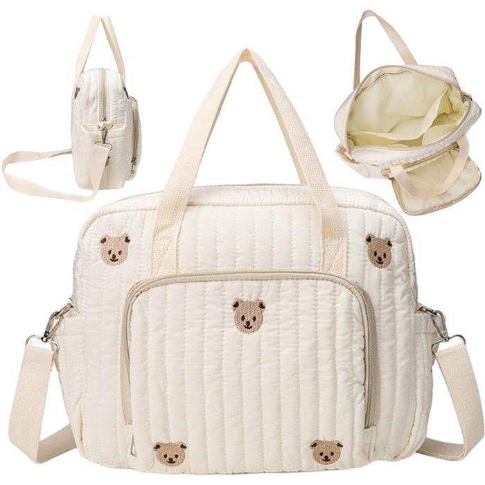 Mochila cambiador de gran capacidad - 35 x 10 x 28 cm - Bolso cambiador portátil y ligero - Con asa y correa para el hombro - Ideal para