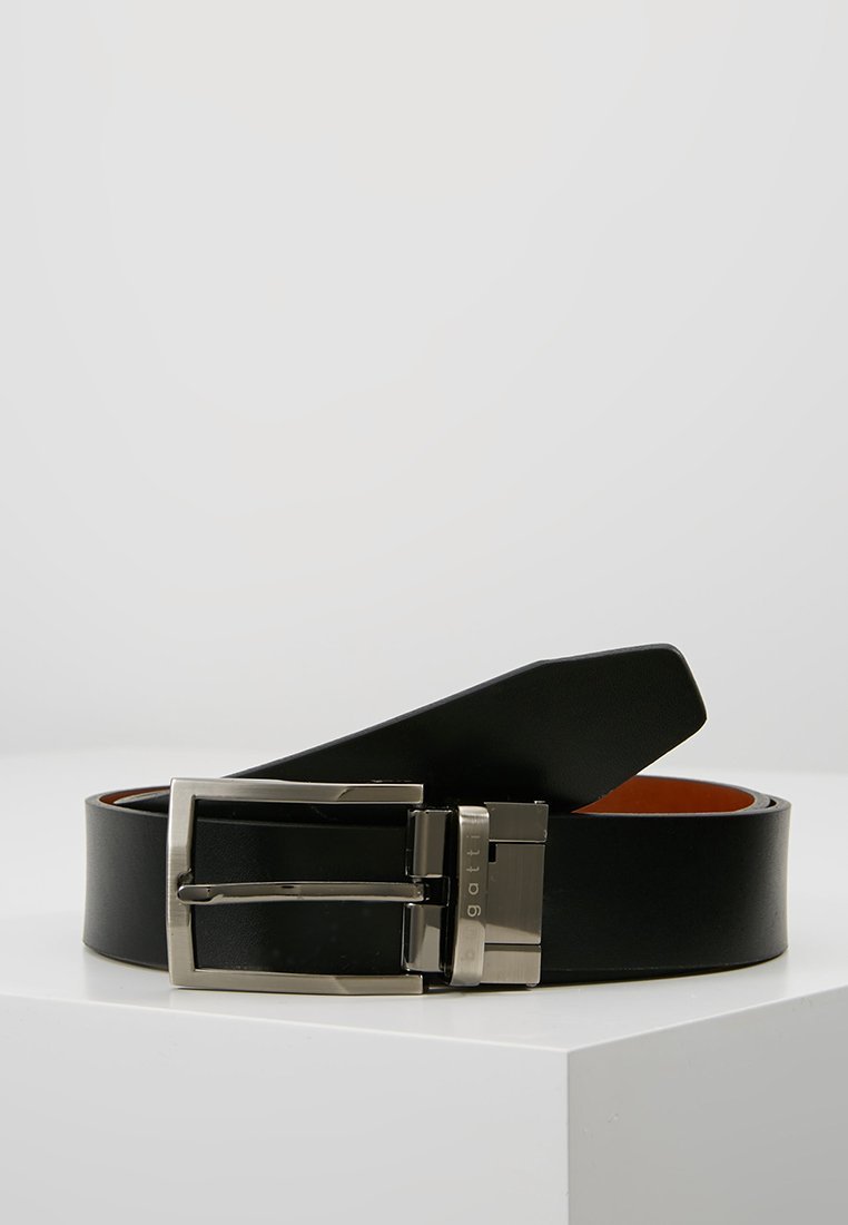 Bugatti REGULAR - Cintura business - cognac/nero