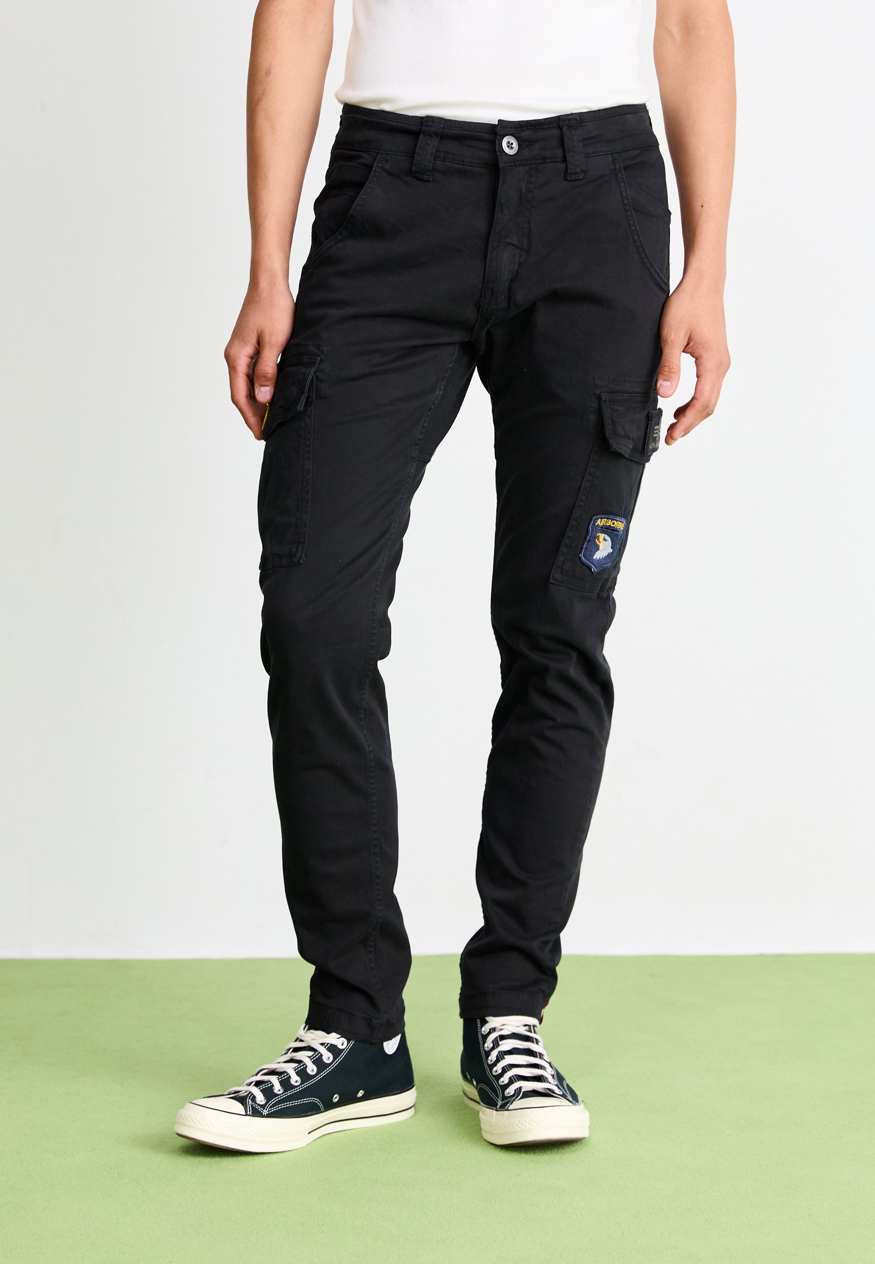 Alpha Industries PETROL PATCH - Cargobroek - zwart