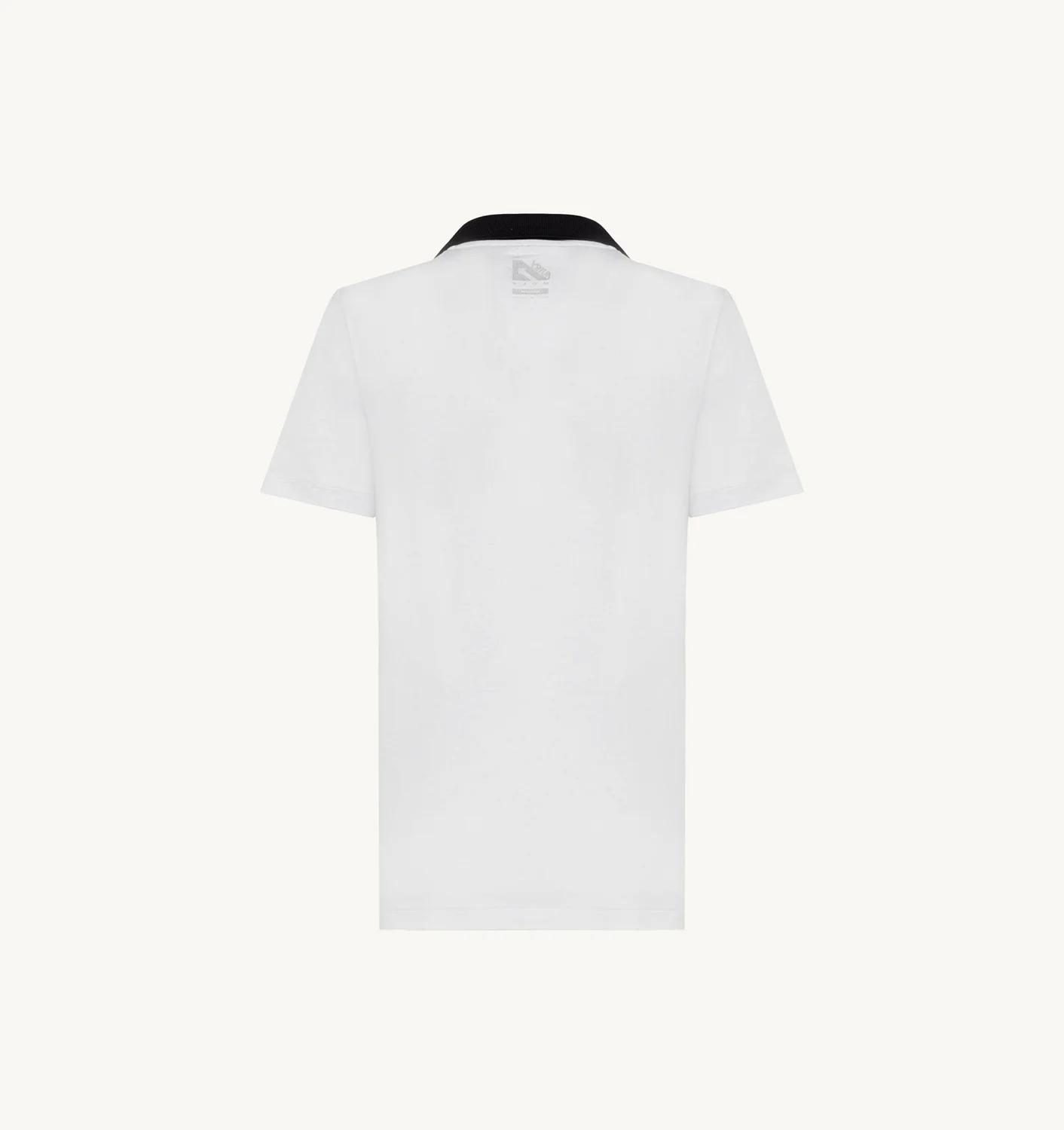 TRICOU DE GOLF ALB CU GUARNIȚII CONTRASTANTE