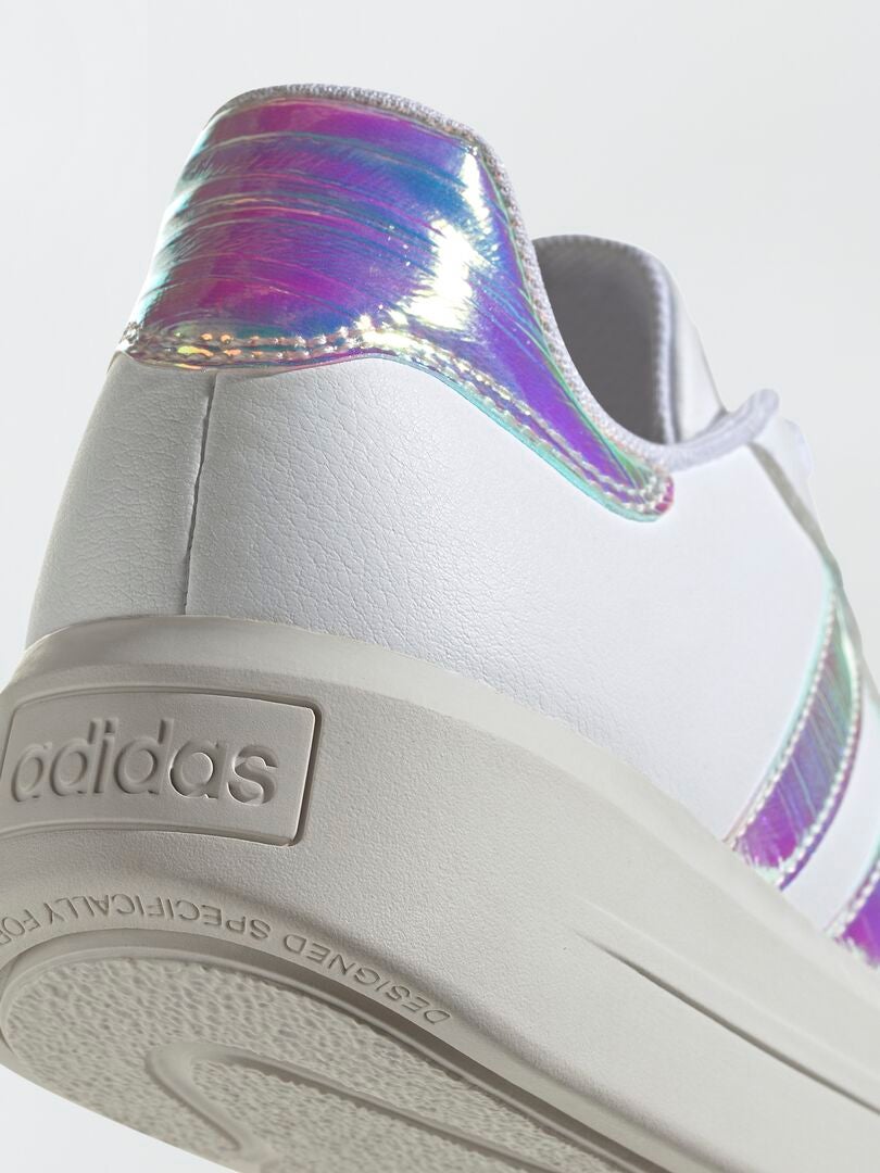 Adidas Court Platform Holographic Sneakers - Wit