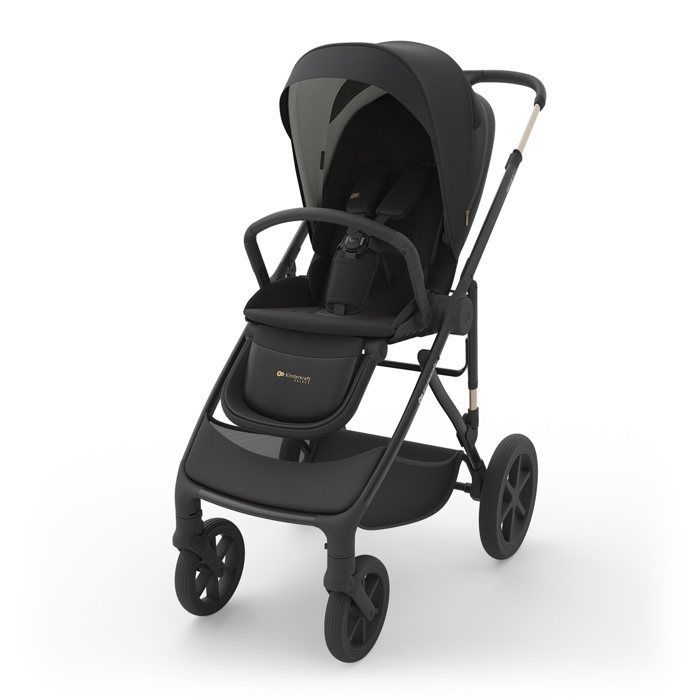 Poussette Kinderkraft PRIME 3 combinée 2 en 1 bébé nacelle siège mesh roues smooth ride 22 kg noir