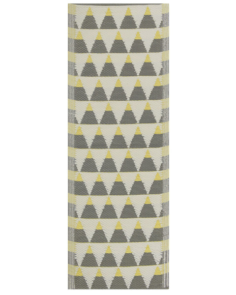 Dywan zewnętrzny 60x105 cm szaro-żółty