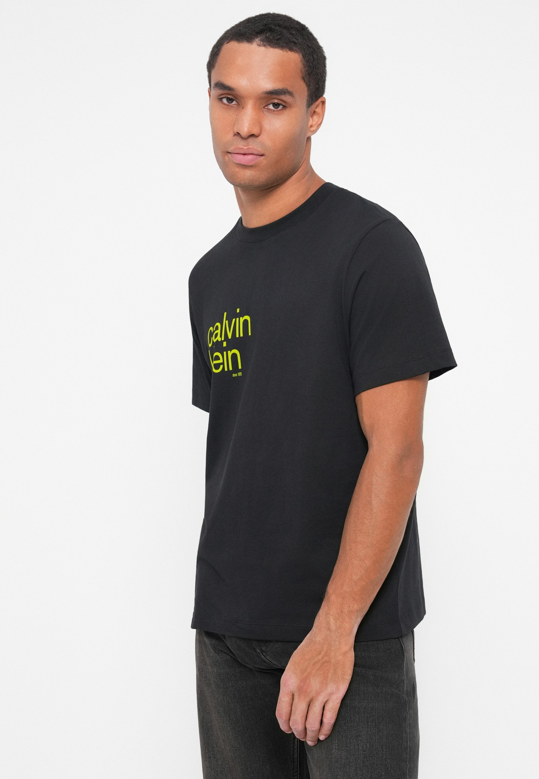 Calvin Klein Jeans Print T-Shirt - schwarz