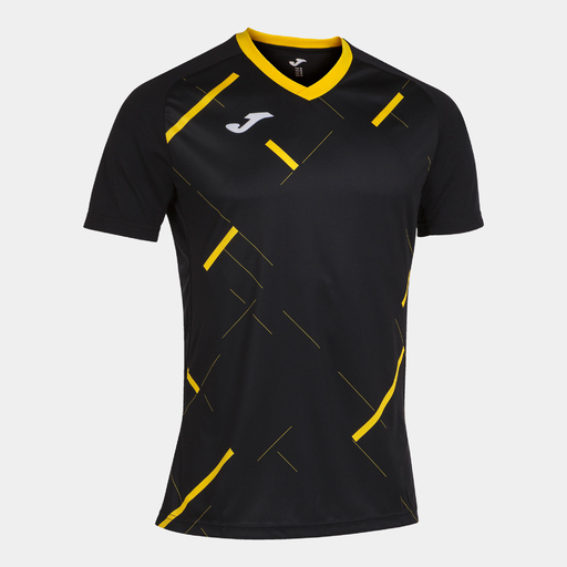 Camiseta Manga Corta Joma Tiger Iii Negro Amarillo